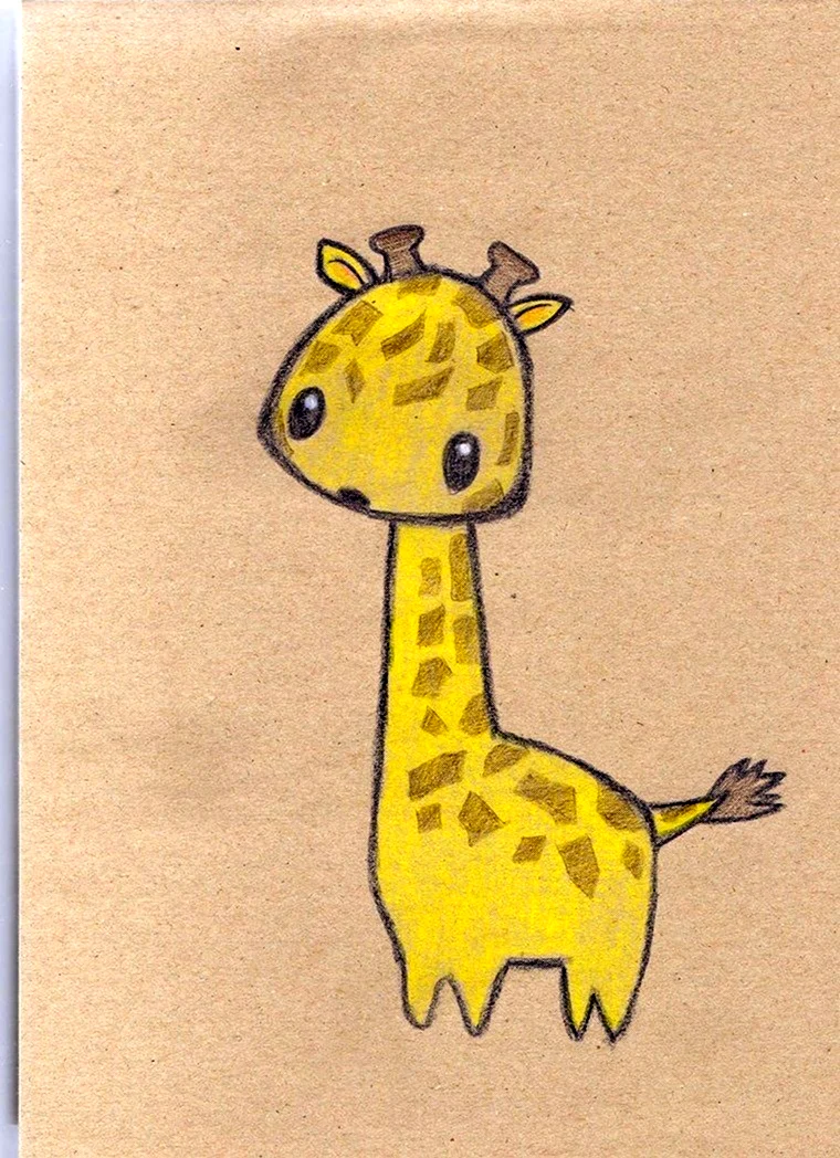 Жираф рисунок для срисовки. Для срисовки