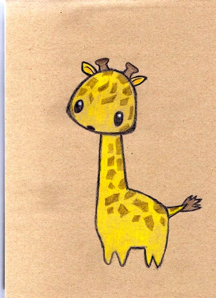 Жираф рисунок для срисовки. Для срисовки