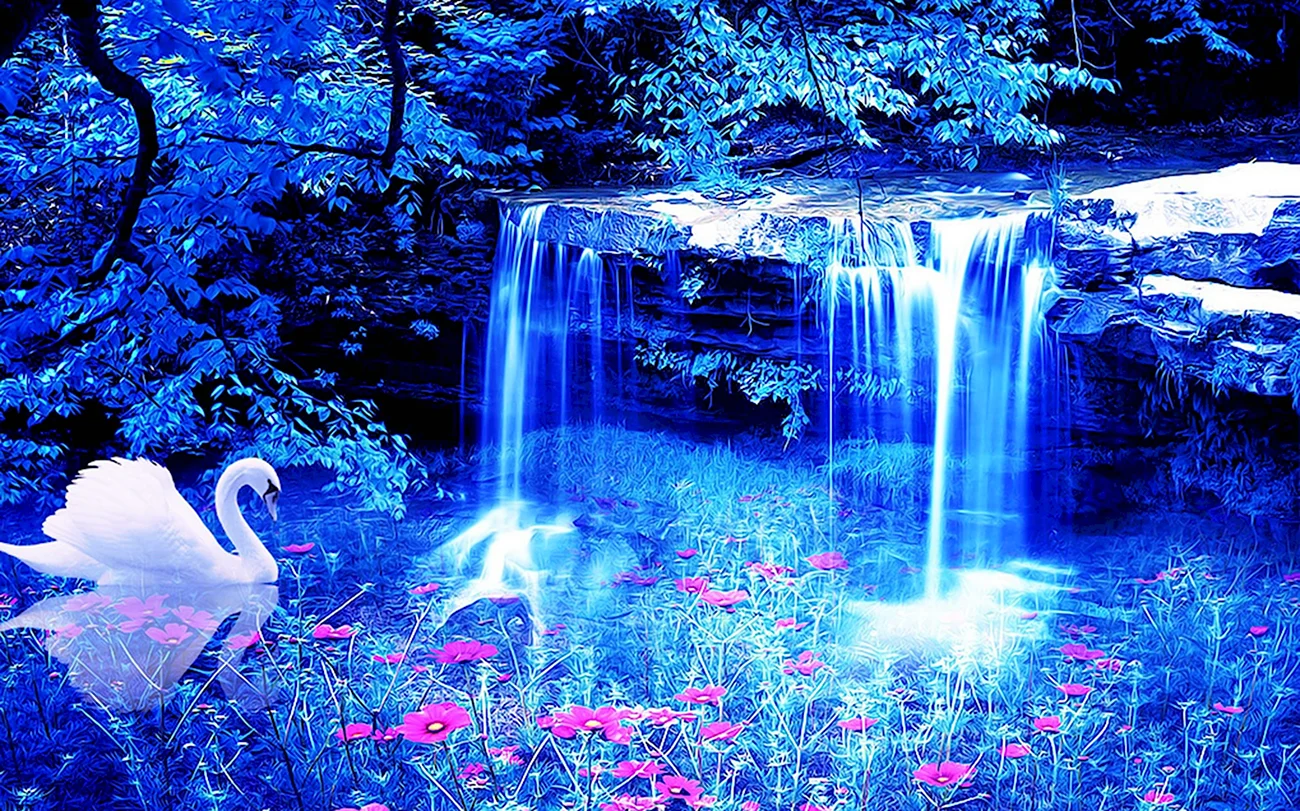 Живая природа водопады. Красивая картинка