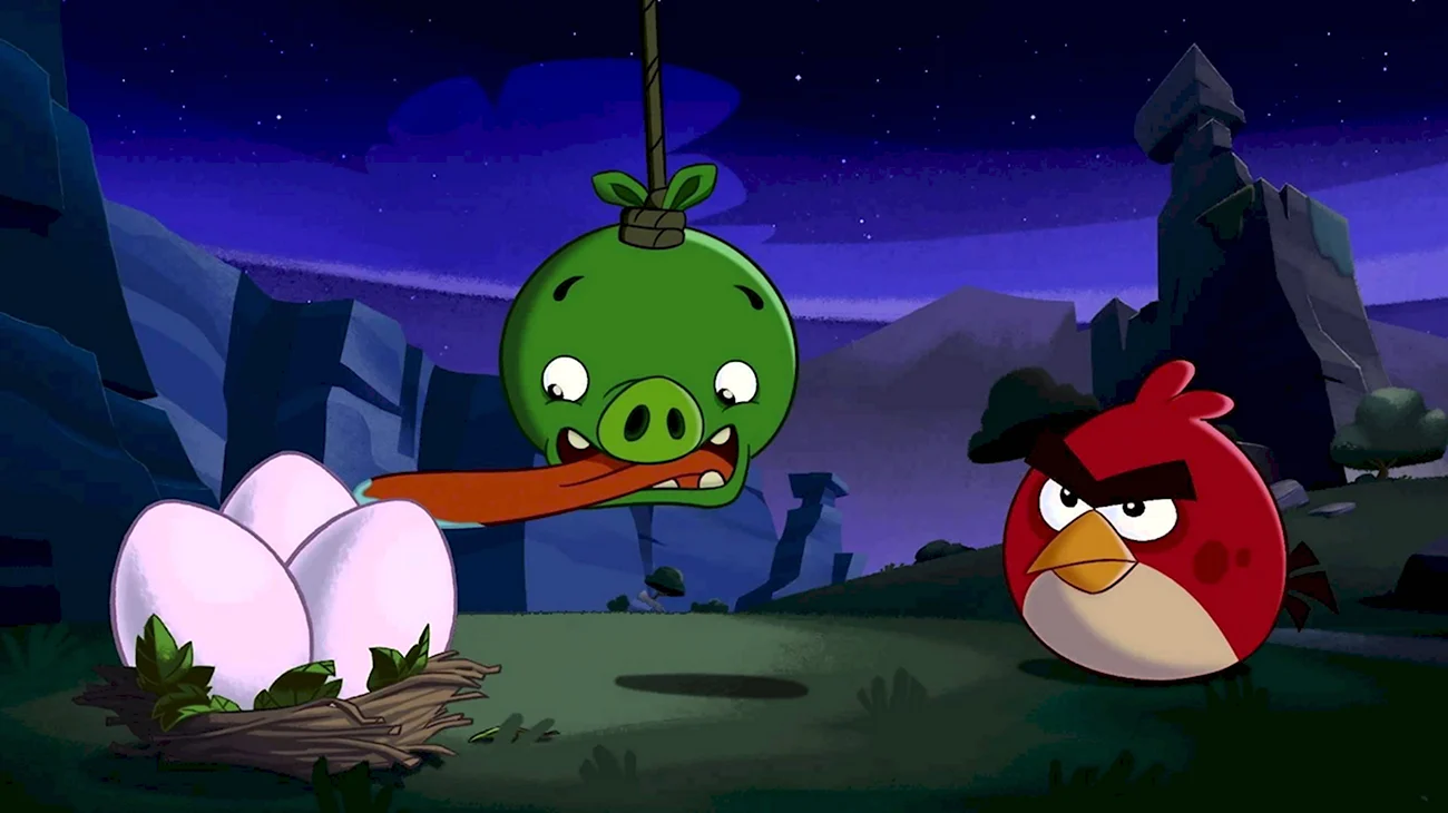 Злые птички Angry Birds toons 2013. Картинка из мультфильма
