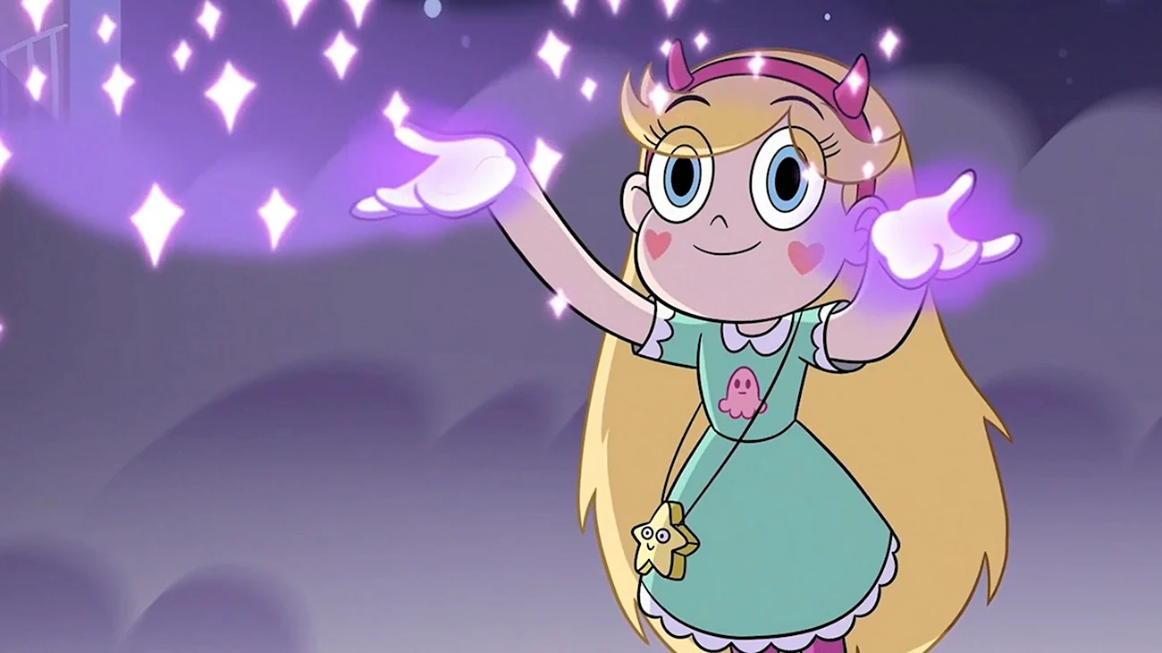 Звездная принцесса против сил зла. Картинка из мультфильма