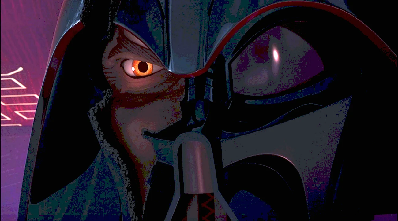 Звёздные войны повстанцы Дарт Вейдер против Асоки. Картинка из мультфильма