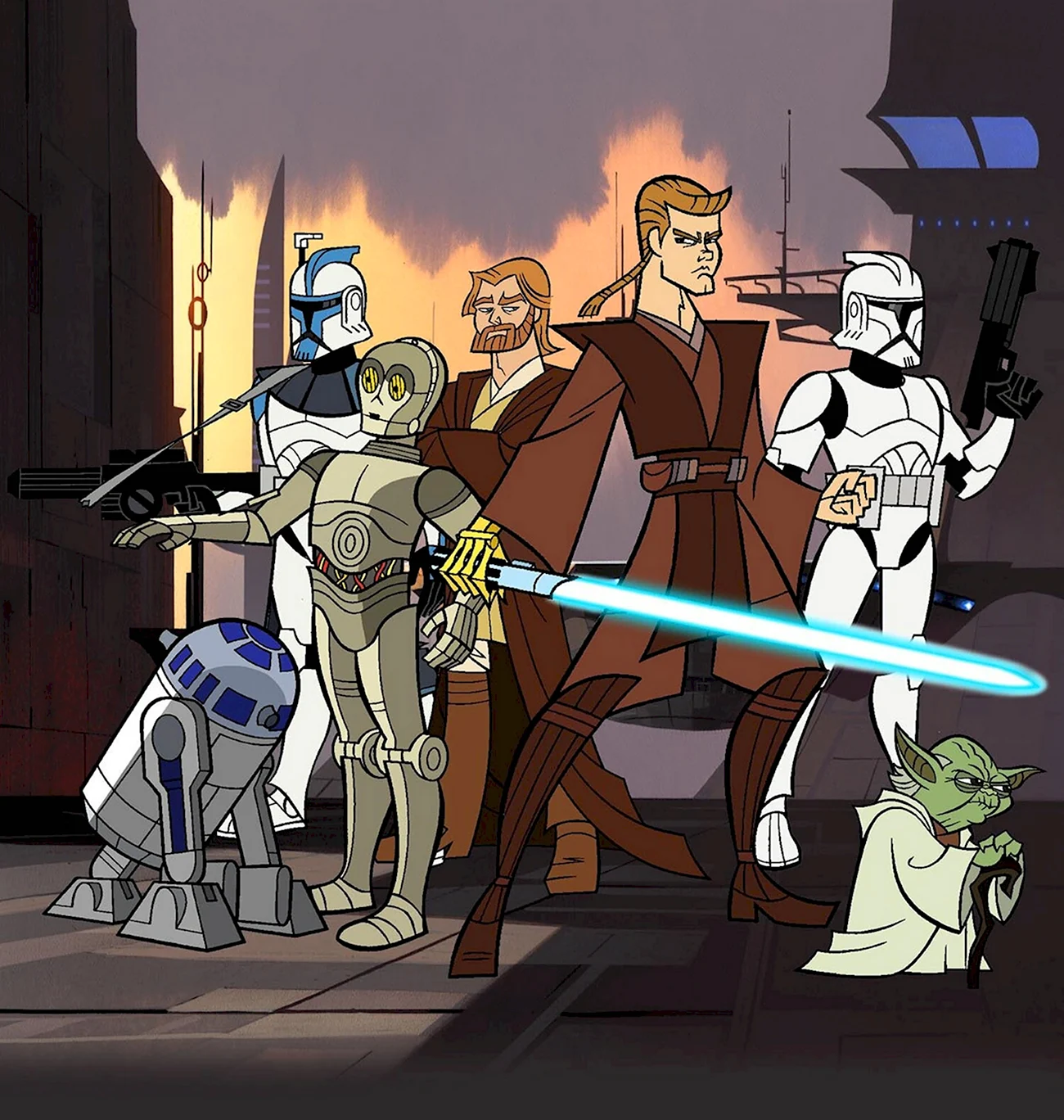 Звёздные войны войны клонов мультсериал 2008. Картинка из мультфильма